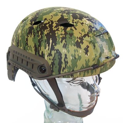 DLP Lightweight Tactical Bump Helmet - ImpaX Pro - High Cut OPS Core Military Combat Airsoft Helmet - MICH ACH - Integrated NVG Mount and ARC Rails  Worm Dial Fit (AOR2)
