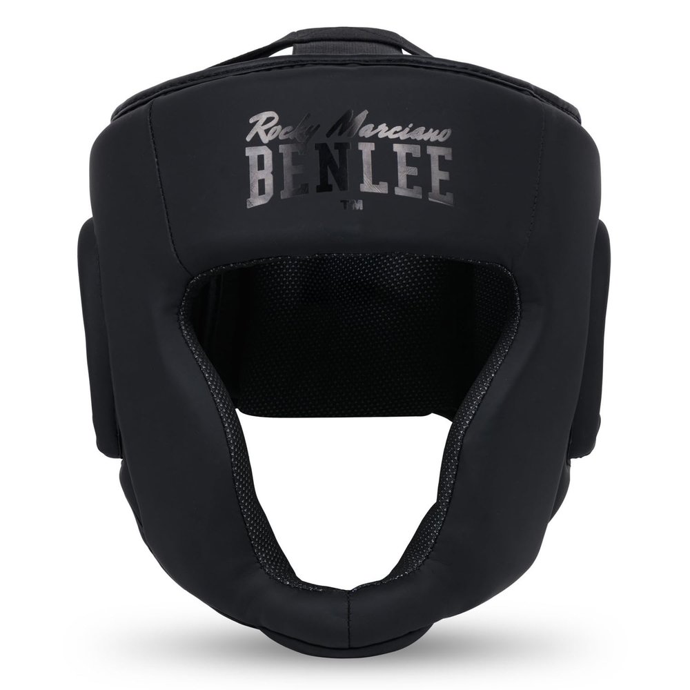 BENLEE Rocky Marciano Unisex_Adult Black Label Caesar Artificial Leather Head Guard, S/M