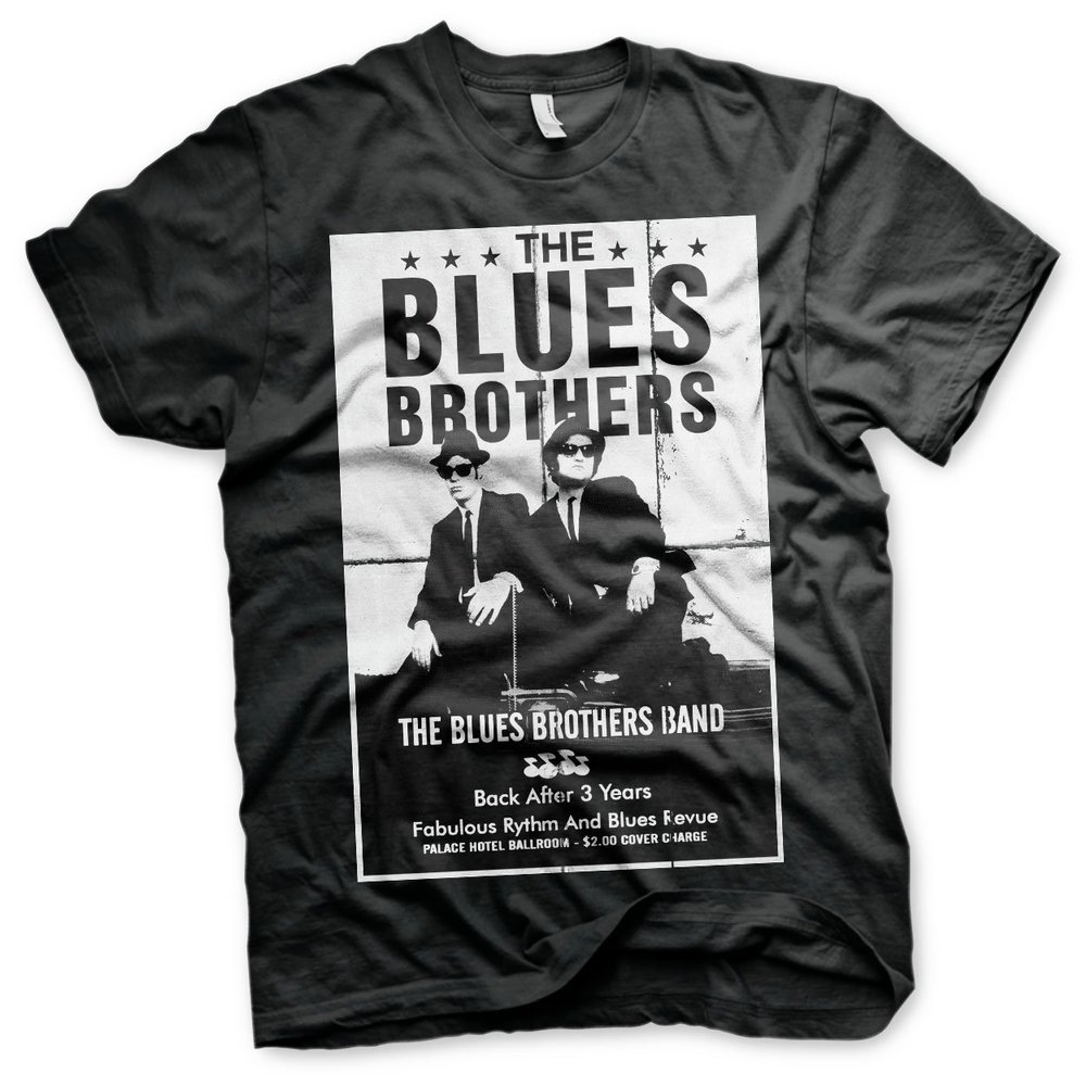 Blues Brothers Officially Licensed The Poster Big & Tall T-Shirt (Black), 5X-Large