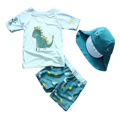 Baby Boys Toddlers Swimsuit UV Protection Rash Guard for 0-5T Two Piece Swimwear Set(Navy, 18-24 Months(Height:34"-37"/86-94cm))