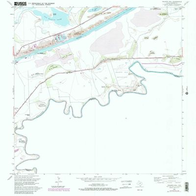 YellowMaps Palmito Hill TX topo map, 1:24000 Scale, 7.5 X 7.5 Minute, Historical, 1955, Updated 1984, 26.8 x 24 in - Tyvek