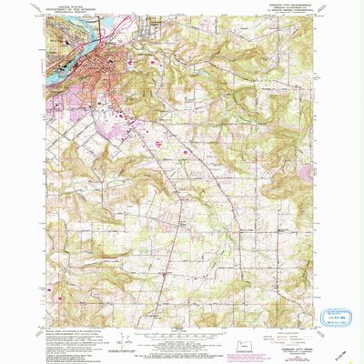 YellowMaps Oregon City OR topo map, 1:24000 Scale, 7.5 X 7.5 Minute, Historical, 1961, Updated 1985, 26.7 x 21.9 in - Tyvek