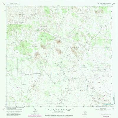 YellowMaps San Tomas Camp TX topo map, 1:24000 Scale, 7.5 X 7.5 Minute, Historical, 1963, Updated 1983, 26.8 x 23 in - Tyvek