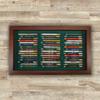 Eureka Golf Pencil Display Case | Holds 48 Round or Hexagonal Golf Pencils | Cherry Finish | Made in The USA view 3