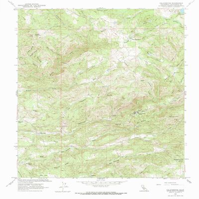 YellowMaps Calaveritas CA topo map, 1:24000 Scale, 7.5 X 7.5 Minute, Historical, 1962, Updated 1970, 26.9 x 21.5 in - Tyvek