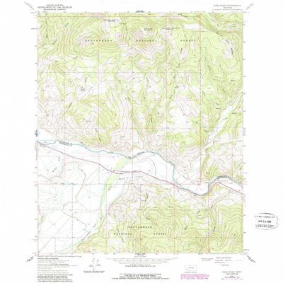 YellowMaps Wise River MT topo map, 1:24000 Scale, 7.5 X 7.5 Minute, Historical, 1961, Updated 1989, 26.8 x 22 in - Tyvek