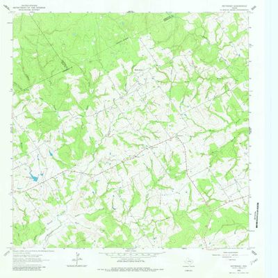 YellowMaps Petteway TX topo map, 1:24000 Scale, 7.5 X 7.5 Minute, Historical, 1962, Updated 1982, 26.9 x 23 in - Tyvek