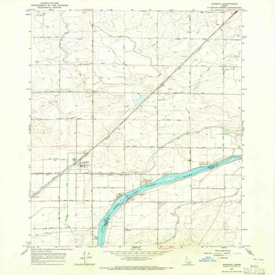 YellowMaps Acequia ID topo map, 1:24000 Scale, 7.5 X 7.5 Minute, Historical, 1964, Updated 1965, 26.6 x 22 in - Tyvek