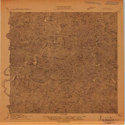 YellowMaps Inez KY topo map, 1:48000 Scale, 15 X 15 Minute, Historical, 1914, 28.1 x 21.1 in - Tyvek