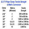 E-Z - TY 1/2 Inch Double OT Reusable Rope Clamp SIX (6) Pack (Red) view 4