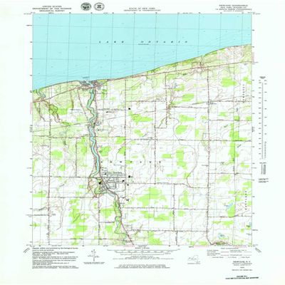 YellowMaps Newfane NY topo map, 1:25000 Scale, 7.5 X 7.5 Minute, Historical, 1978, Updated 1979, 26.9 x 20.8 in - Tyvek