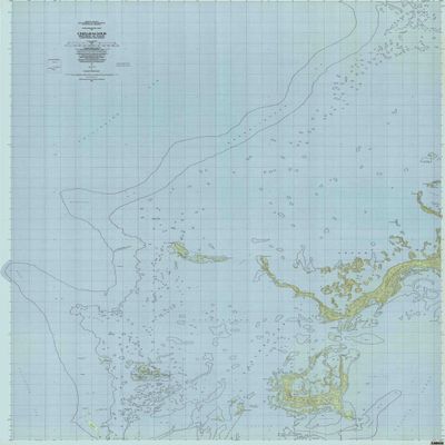 YellowMaps Chelbacheb PW topo map, 1:25000 Scale, 7.5 X 7.5 Minute, Historical, 1984, Updated 1984, 67.82 x 45.07 in - Tyvek