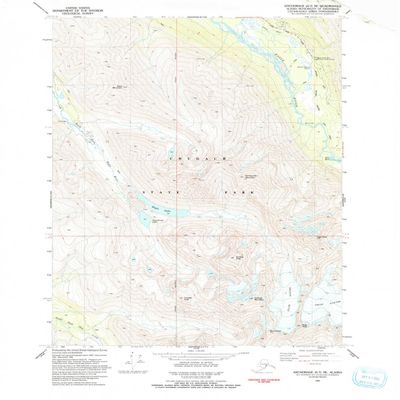 YellowMaps Anchorage A 7 NE AK topo map, 1:25000 Scale, 7.5 X 7.5 Minute, Historical, 1993, Updated 1993, 26.8 x 22 in - Tyvek