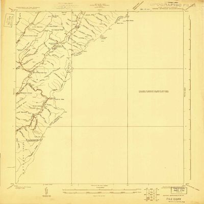YellowMaps Warm Springs VA topo map, 1:48000 Scale, 15 X 15 Minute, Historical, 1923, 26.9 x 21.9 in - Tyvek