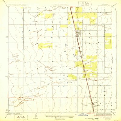 YellowMaps Pixley CA topo map, 1:31680 Scale, 7.5 X 7.5 Minute, Historical, 1929, 19.8 x 16.4 in - Tyvek