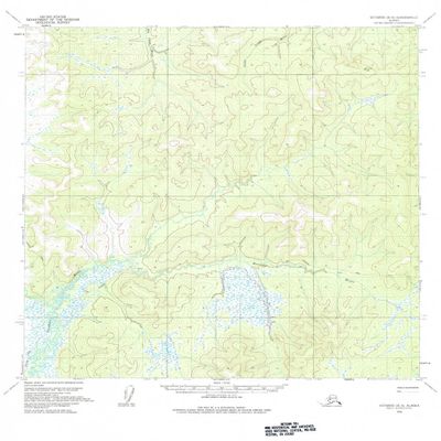 YellowMaps Iditarod B 6 AK topo map, 1:63360 Scale, 15 X 15 Minute, Historical, 1954, Updated 1983, 21.8 x 18 in - Tyvek