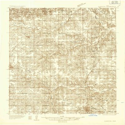 YellowMaps Humeston IA topo map, 1:48000 Scale, 15 X 15 Minute, Historical, 1934, 27 x 20.3 in - Tyvek