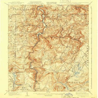 YellowMaps Accident MD topo map, 1:62500 Scale, 15 X 15 Minute, Historical, 1900, Updated 1943, 19.7 x 16.5 in - Tyvek