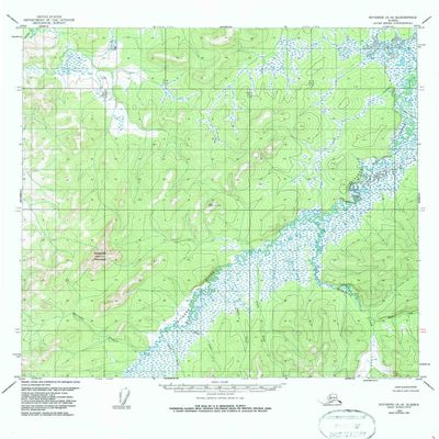 YellowMaps Iditarod A 6 AK topo map, 1:63360 Scale, 15 X 15 Minute, Historical, 1954, Updated 1986, 21.8 x 18 in - Tyvek