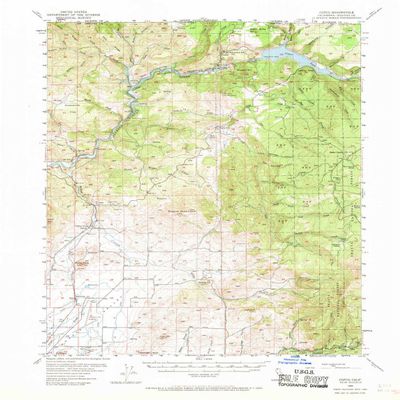 YellowMaps Copco CA topo map, 1:62500 Scale, 15 X 15 Minute, Historical, 1962, Updated 1970, 21.8 x 16.6 in - Tyvek