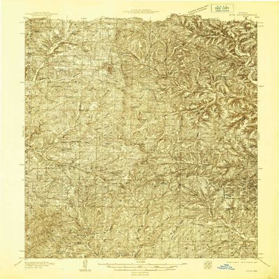 YellowMaps Ava MO topo map, 1:48000 Scale, 15 X 15 Minute, Historical, 1936, 26.9 x 21.9 in - Tyvek