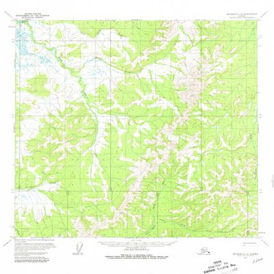 YellowMaps Iditarod C 4 AK topo map, 1:63360 Scale, 15 X 15 Minute, Historical, 1954, Updated 1981, 21.9 x 18.1 in - Tyvek