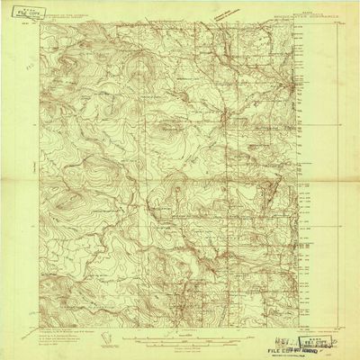 YellowMaps Bridgewater ME topo map, 1:48000 Scale, 15 X 15 Minute, Historical, 1934, 27 x 19.1 in - Tyvek