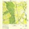 YellowMaps Hardeeville SC topo map, 1:62500 Scale, 15 X 15 Minute, Historical, 1953, 22.8 x 18 in - Tyvek