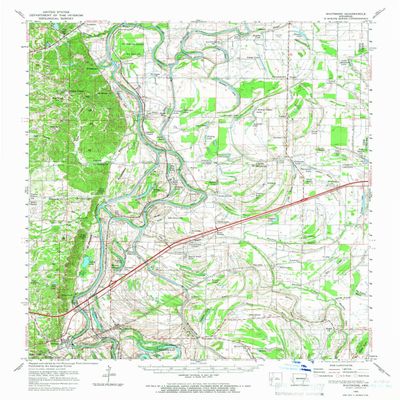 YellowMaps Whitmore AR topo map, 1:62500 Scale, 15 X 15 Minute, Historical, 1960, Updated 1966, 20.8 x 16.9 in - Tyvek