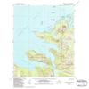 YellowMaps Afognak B 3 AK topo map, 1:63360 Scale, 15 X 15 Minute, Historical, 1954, Updated 1987, 21.7 x 18 in - Tyvek view 1