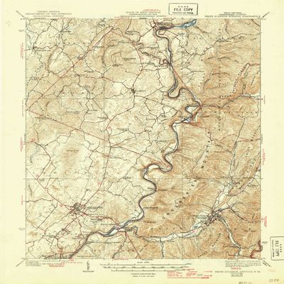 YellowMaps White Sulphur Springs WV topo map, 1:62500 Scale, 15 X 15 Minute, Historical, 1939, Updated 1946, 20.7 x 16.8 in - Tyvek