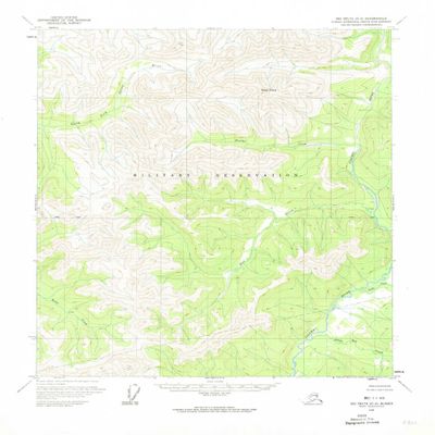 YellowMaps Big Delta D 2 AK topo map, 1:63360 Scale, 15 X 15 Minute, Historical, 1958, Updated 1974, 21.7 x 18.1 in - Tyvek