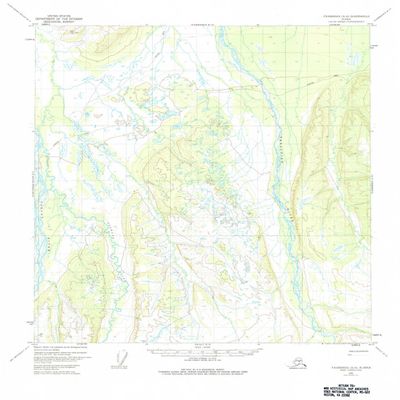 YellowMaps Fairbanks A 6 AK topo map, 1:63360 Scale, 15 X 15 Minute, Historical, 1973, Updated 1984, 21.9 x 18 in - Tyvek