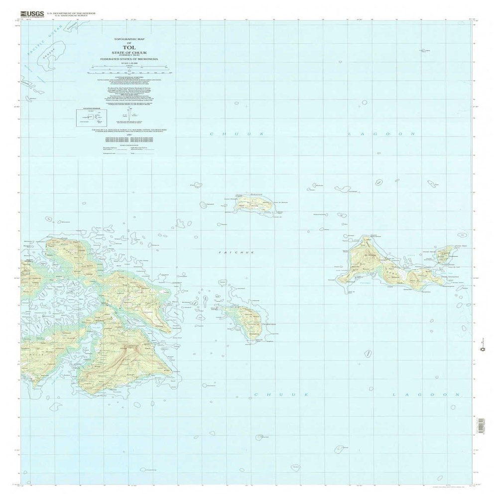 YellowMaps Tol FM topo map, 1:25000 Scale, 7.5 X 7.5 Minute, Historical, 1997, Updated 2003, 42.06 x 31.96 in - Tyvek