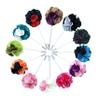 12PCS Flower Men's Lapel Pins Handmade Flower Lapel Pin Boutonniere Pin for Suit Wedding Groom view 1