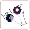 12PCS Flower Men's Lapel Pins Handmade Flower Lapel Pin Boutonniere Pin for Suit Wedding Groom view 3