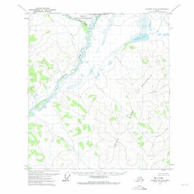 YellowMaps Coleen D 5 AK topo map, 1:63360 Scale, 15 X 15 Minute, Historical, 1972, Updated 1974, 21.7 x 18.1 in - Tyvek