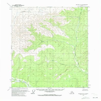 YellowMaps Beaver D 4 AK topo map, 1:63360 Scale, 15 X 15 Minute, Historical, 1970, Updated 1973, 21.8 x 18.1 in - Tyvek