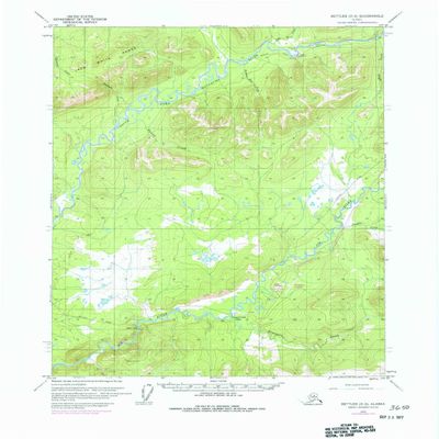 YellowMaps Bettles D 2 AK topo map, 1:63360 Scale, 15 X 15 Minute, Historical, 1970, Updated 1977, 21.8 x 18 in - Tyvek