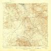 YellowMaps Winkelman AZ topo map, 1:125000 Scale, 30 X 30 Minute, Historical, 1913, Updated 1946, 20.7 x 16.9 in - Tyvek view 1