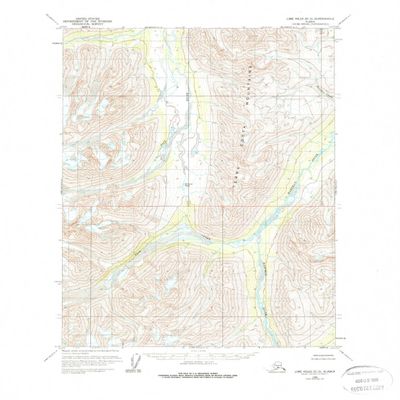 YellowMaps Lime Hills D 2 AK topo map, 1:63360 Scale, 15 X 15 Minute, Historical, 1958, Updated 1978, 21.8 x 18 in - Tyvek