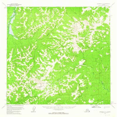 YellowMaps Iditarod C 3 AK topo map, 1:63360 Scale, 15 X 15 Minute, Historical, 1954, Updated 1964, 20.8 x 18.1 in - Tyvek