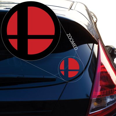 Yoonek Graphics Super Smash Bros Decal Sticker for Car Window, Laptop and More. # 524 (12" x 12", Other)