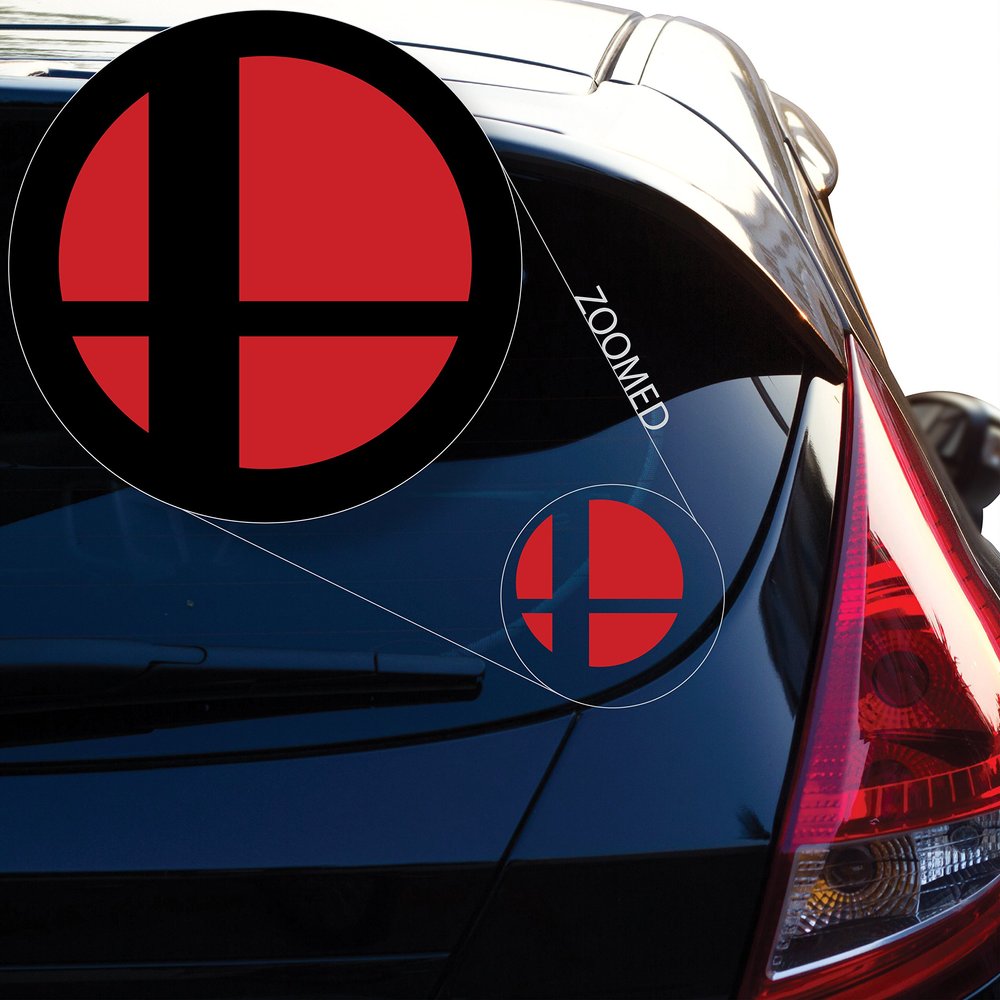 Yoonek Graphics Super Smash Bros Decal Sticker for Car Window, Laptop and More. # 524 (12" x 12", Other)