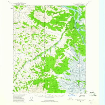 YellowMaps Sleetmute C 4 AK topo map, 1:63360 Scale, 15 X 15 Minute, Historical, 1954, Updated 1961, 20.8 x 18 in - Tyvek