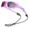 VATTER Kids Polarized Sunglasses UV400 Protection for Boys Girls Shatterproof Lightweight Baseball Sports Glasses for Outdoor 816 pink purple (gray lens) view 1