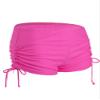 Alvivi Women's Swimwear Beach Boyshorts Adjustable Ties Lace-up Ruffled Bottoms Yoga Pants Hot Pink Medium view 4