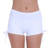 Alvivi Women's Swimwear Beach Boyshorts Adjustable Ties Lace-up Ruffled Bottoms Yoga Pants White XX-Large view 1
