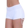 Alvivi Women's Swimwear Beach Boyshorts Adjustable Ties Lace-up Ruffled Bottoms Yoga Pants White XX-Large view 2