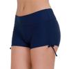 Alvivi Women's Swimwear Beach Boyshorts Adjustable Ties Lace-up Ruffled Bottoms Yoga Pants Navy Large view 2
